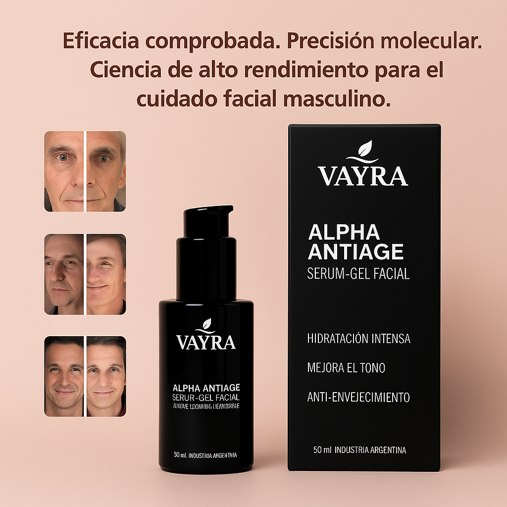 VAYRA MenLab® Serum – Hidratación y Tecnología Antiage Masculina